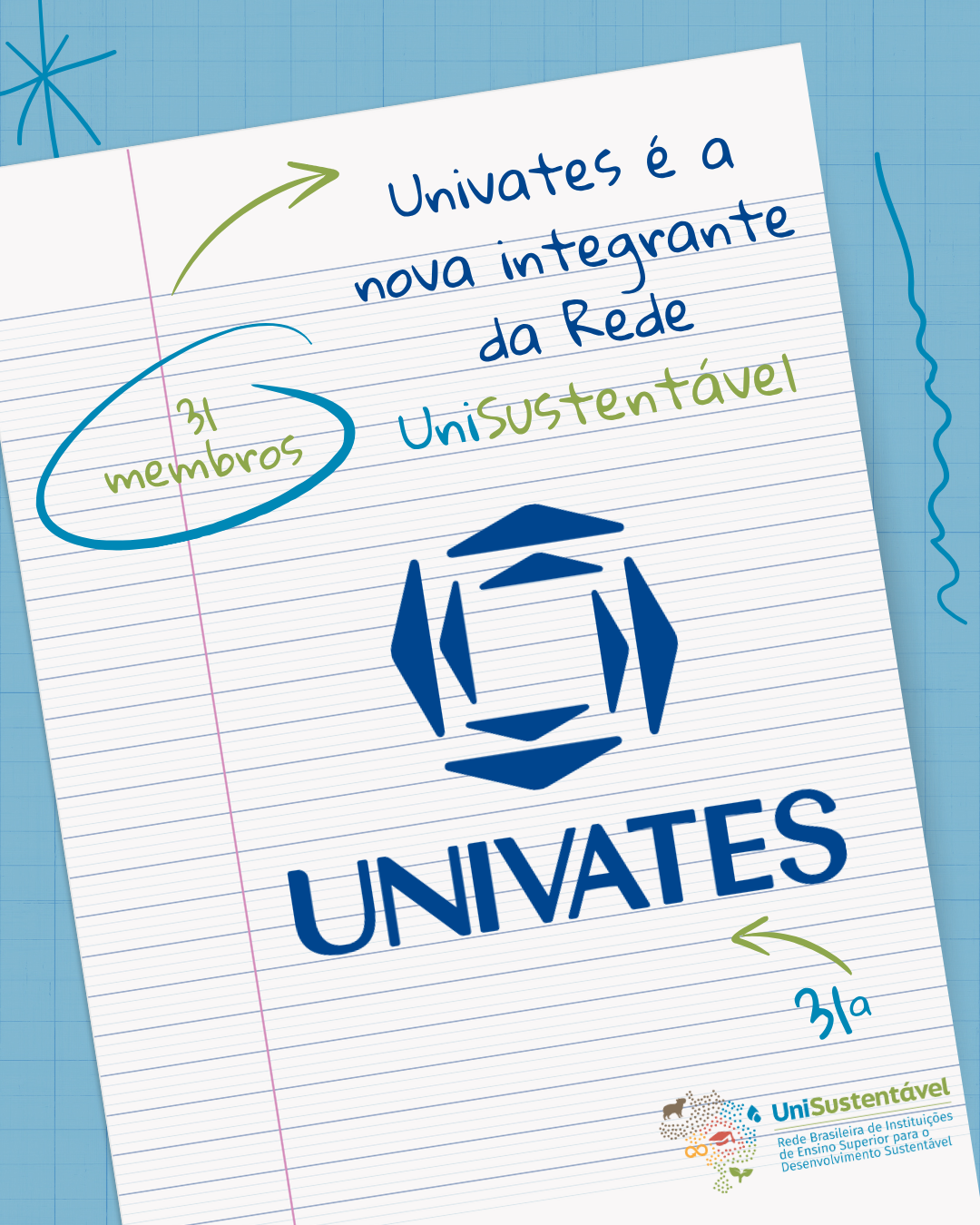 Univates é a nova integrante da Rede UniSustentável